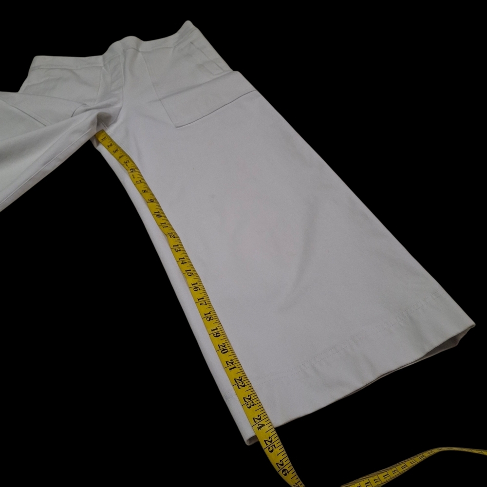 SPANX On-the-Go #20479R Cropped Wide Leg Pull-On White Pants Women Size Medium - Picture 12 of 16